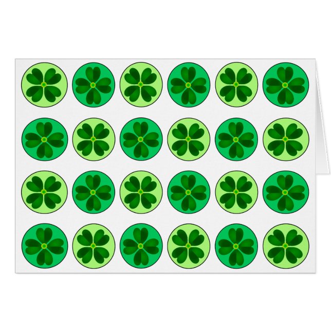 Tarjeta Dotty Lucky Shamrock (Anverso (Horizontal))