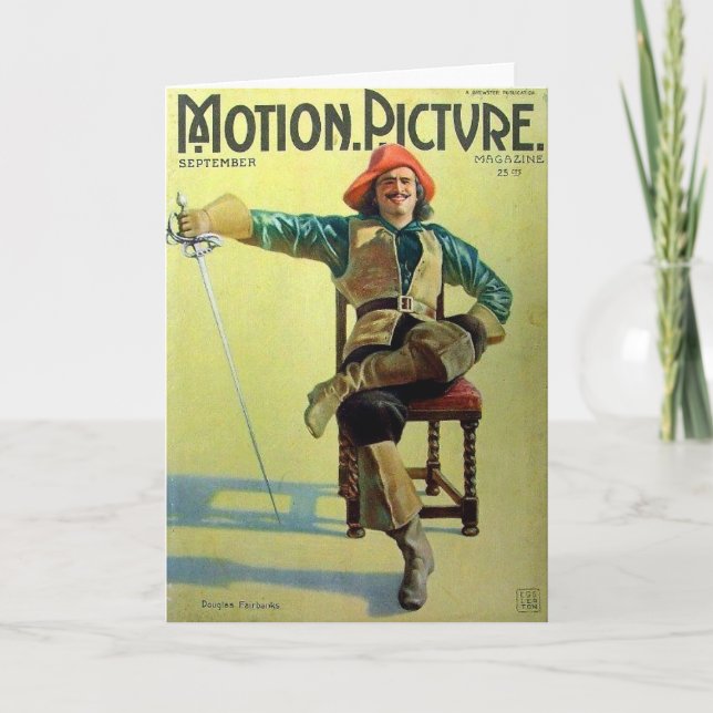 Tarjeta Douglas Fairbanks Tres mosqueteros cubiertos (Anverso)