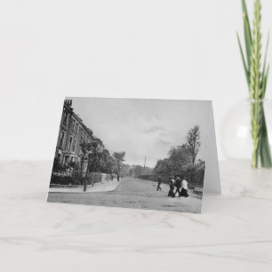 Tarjeta Douglas Road, Canonbury, Islington, c.1905