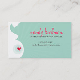 TARJETA DOULA MIDWIFE PUNTO gestante de la barriga