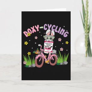 Tarjeta Doxiciclina Día de Pascua Farmacia Orejas de conej