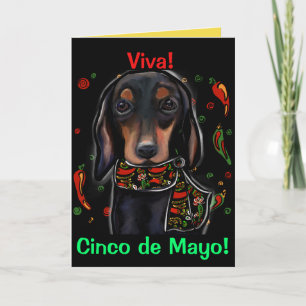 Tarjeta Doxie Cinco de Mayo