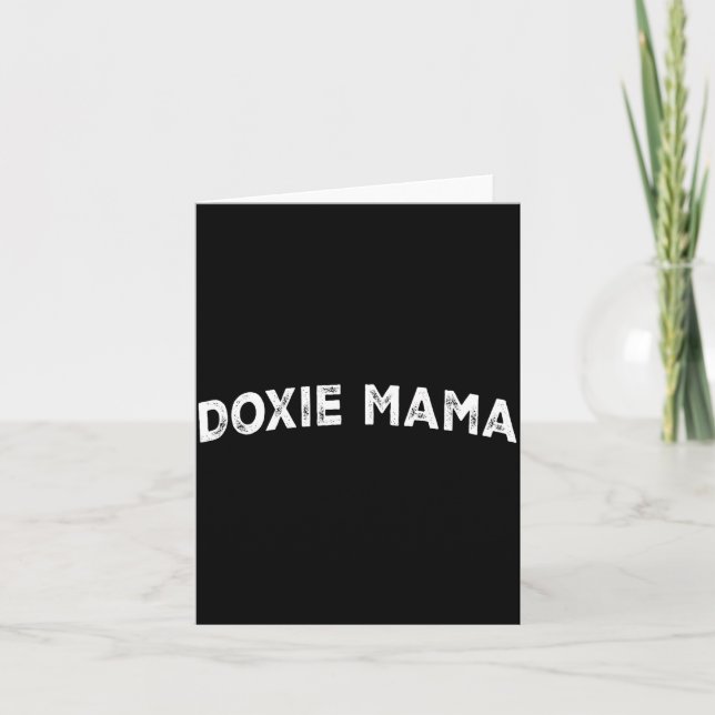 Tarjeta Doxie Mama  (Anverso)