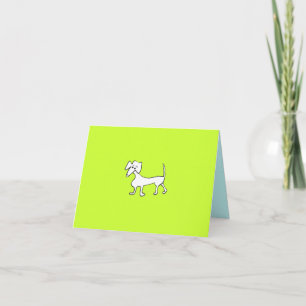 TARJETA DOXIE NOTECARD EN LIME