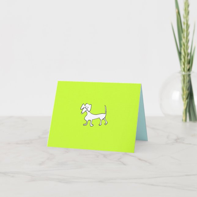 TARJETA DOXIE NOTECARD EN LIME (Anverso)