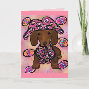 Tarjeta Doxie Pascua Rojo