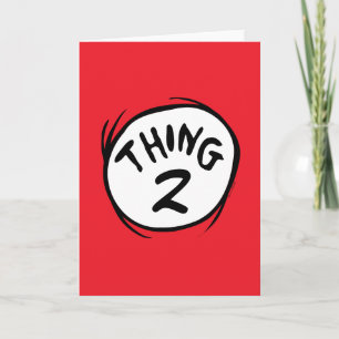 Tarjeta Dr. Seuss   Cosa Uno Cosa Dos personalizada
