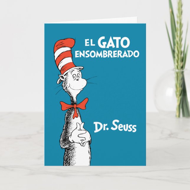 Tarjeta Dr. Seuss El Gato con Sombrero (Anverso)