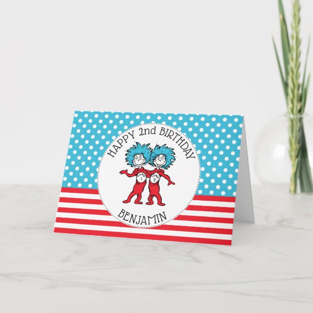 Tarjeta Dr. Seuss | ¡Feliz Cumpleaños! (Anverso)