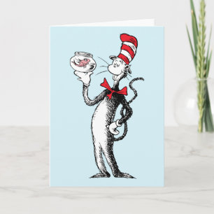 Tarjeta Dr. Seuss Gato en el sombrero y Krinklebine