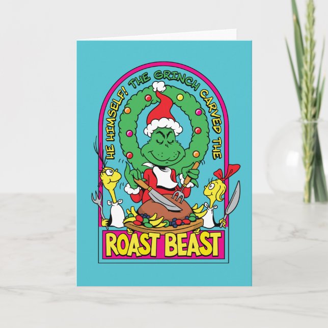 Tarjeta Dr. Seuss | Gráfico de Bruto Asado (Anverso)