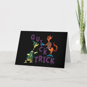 Tarjeta Dr. Seuss Gráfico de Halloween de Truco Rápido