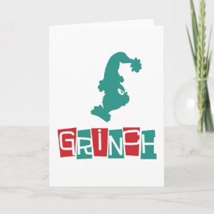 Tarjeta Dr. Seuss   Grinch - Rojo & Verde