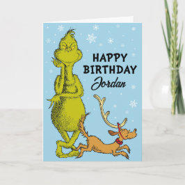 Tarjeta Dr. Seuss | Grinch Winthday Birthday
