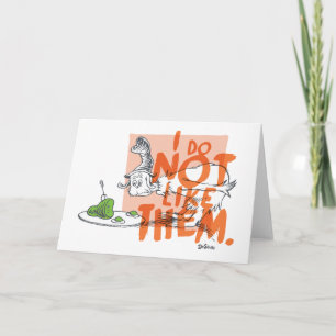 Tarjeta Dr. Seuss Guy-Am-I "No Me Gustan"