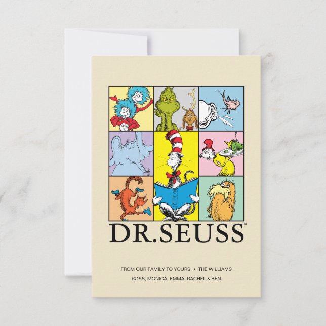 Tarjeta Dr. Seuss | Historietas Gráficas (Anverso)