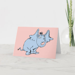 Tarjeta Dr. Seuss Horton mira de lado