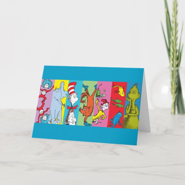 Tarjeta Dr. Seuss | Recorte de Personaje (Anverso)