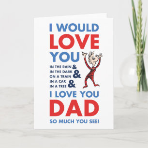 Tarjeta Dr. Seuss   Te quiero papá tanto que ya ves