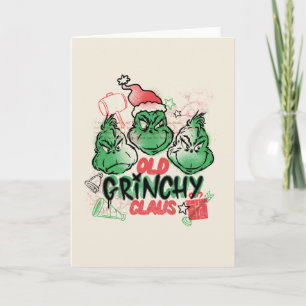 Tarjeta Dr. Seuss   Viejo Grinch Claus