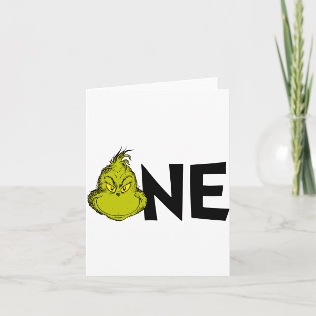 Tarjeta Dr Seuss Winter 1st Birthday Baby  (Anverso)