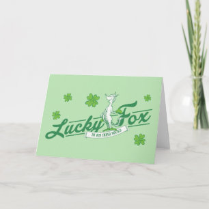Tarjeta Dr. Seuss   Zorro Suerte En Sus Calcetines Irlande
