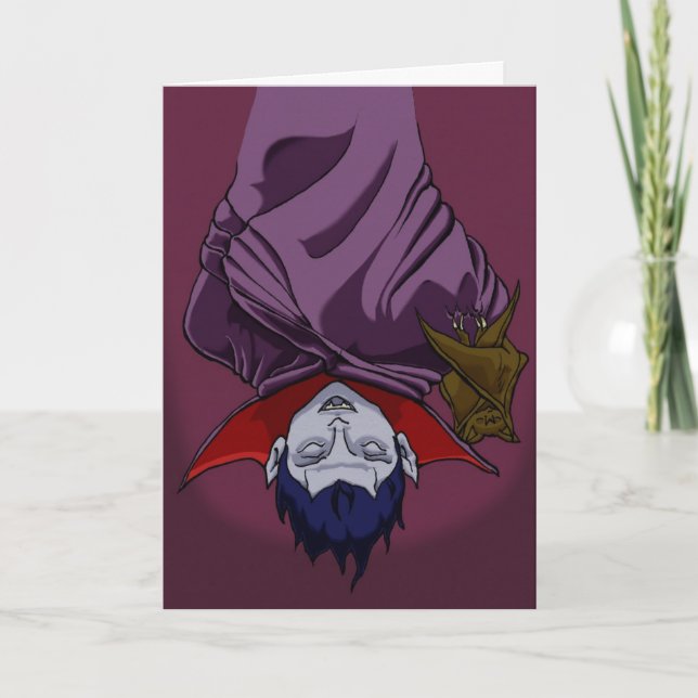 Tarjeta Drácula y amigo (Anverso)