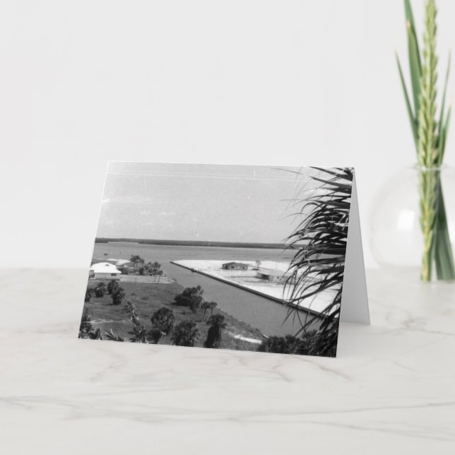 Tarjeta Dragado de la isla, Marco Island, la Florida, 1972 (Anverso)