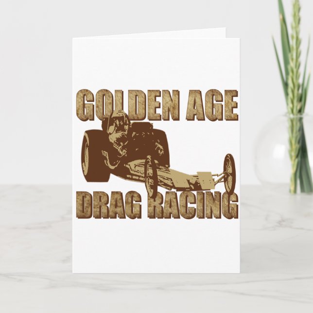 Tarjeta dragador de carreras de carreras de edad dorada (Anverso)