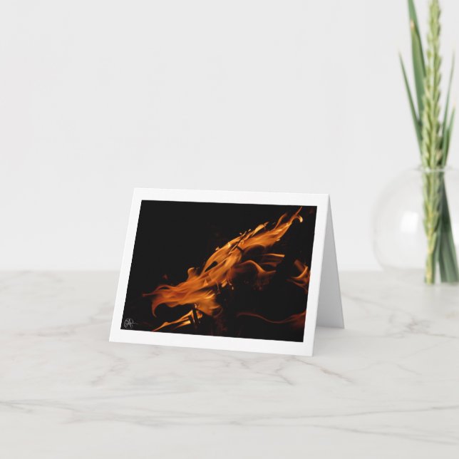 Tarjeta Dragón ardiente (Anverso)