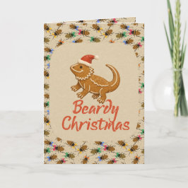 Tarjeta Dragón Barbudo “Navidad de Barbudito”
