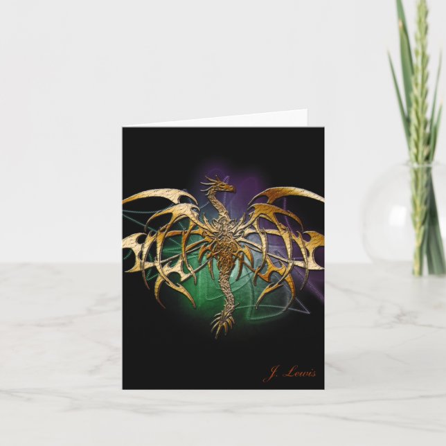 Tarjeta Dragón bronceado (Anverso)