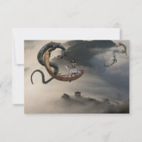 Dragón Chino Oriental Barco Volador Tigre