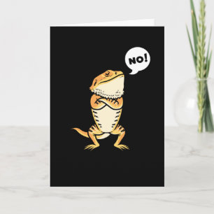 Tarjeta Dragón con barba, Pogona Reptile Lizard