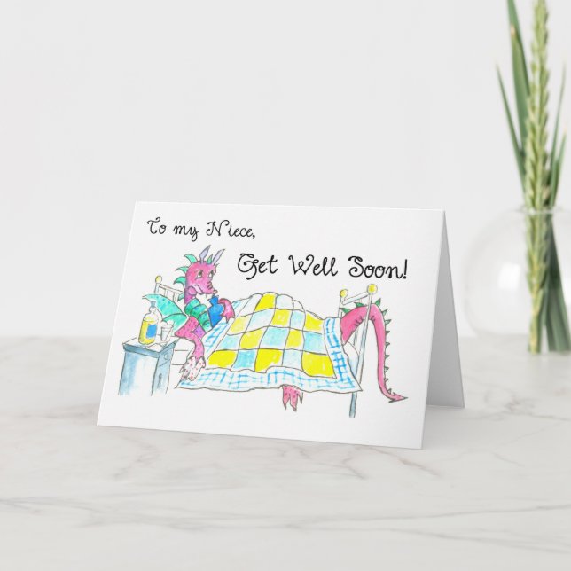 Tarjeta Dragon consigue una buena carta para Niece (Anverso)