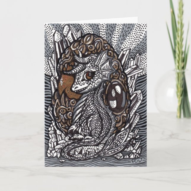 Tarjeta Dragón de bebé (Anverso)