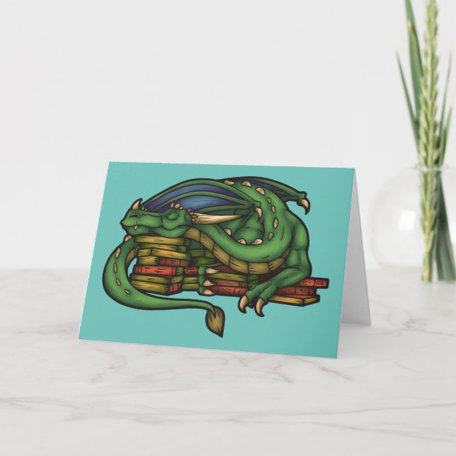 Tarjeta Dragón de biblioteca (Anverso)