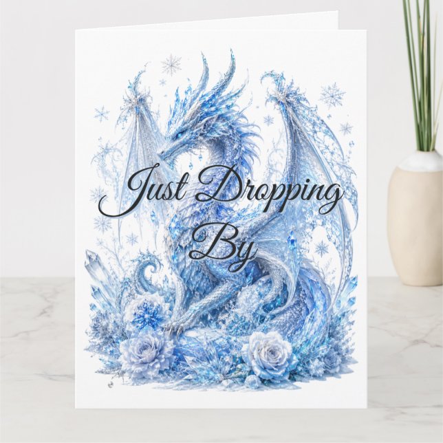Tarjeta Dragón de Hielo Majestuoso  (Anverso)