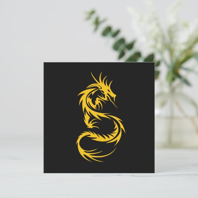 Tarjeta Dragón de oro (Anverso de pie)