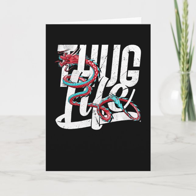 Tarjeta Dragón de vida matón (Anverso)