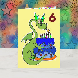 Tarjeta Dragon Happy Birthday Wish Boy nombre personalizad