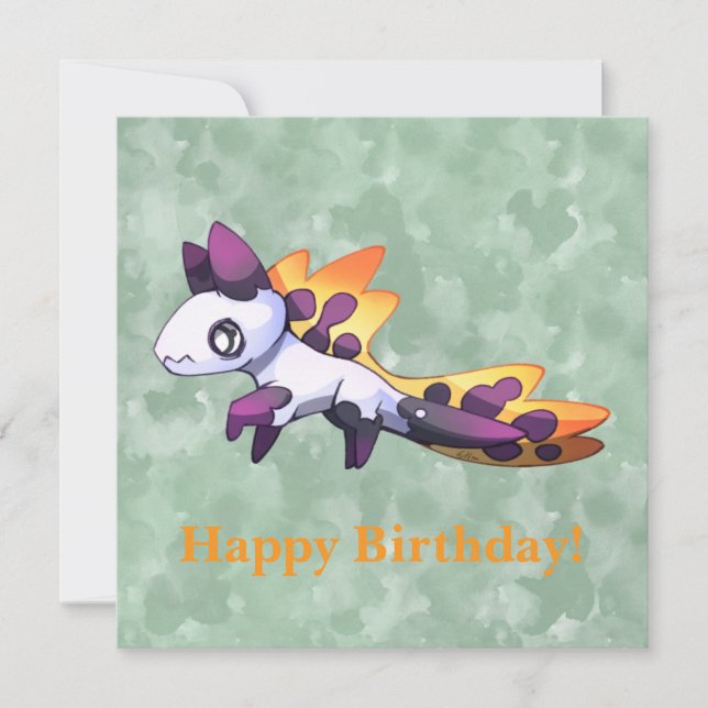Tarjeta Dragon let’s Party  (Anverso)