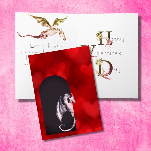 Tarjeta Dragón lindo, El día de San Valentín de la hija de (Subido por el creador)