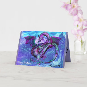 Tarjeta Dragon Reptile Monster Beast Blessing Cumpleaños