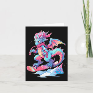 Tarjeta Dragon Snowboard Snowboard Snowboard Snowboarder W