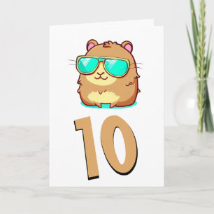 Tarjeta Dragón verde bebé Chibi