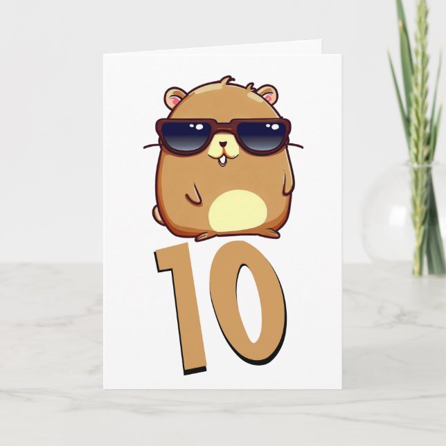 Tarjeta Dragón verde bebé Chibi (Anverso)