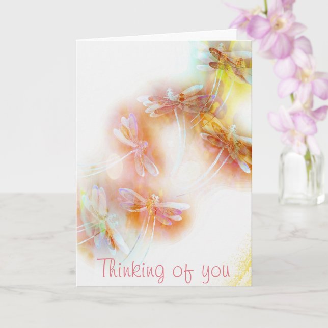 Tarjeta Dragonetas acuáticas (Orquídea)