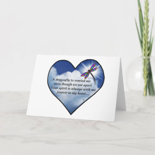Tarjeta Dragonfly Heart Poem