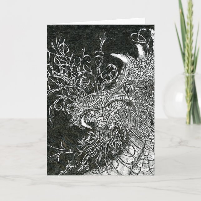 Tarjeta Dragonheart:  El dragón sabio (Anverso)